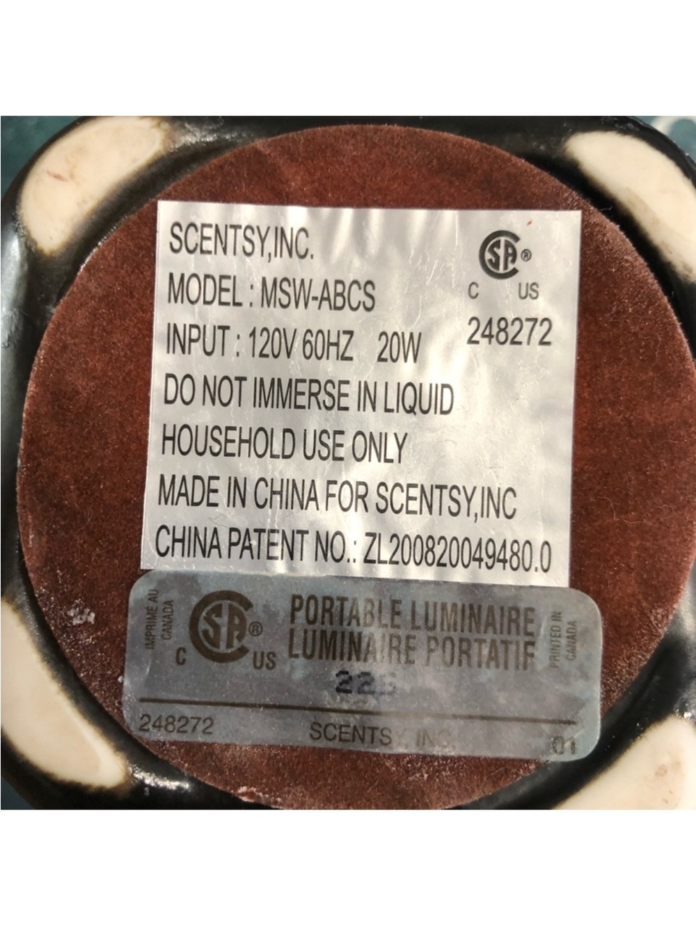 Scentsy ABC’s Wax Warmer - Picture 6 of 7